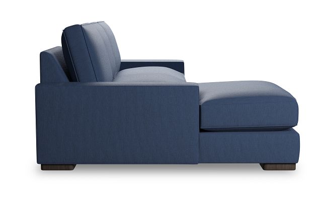 Edgewater Revenue Dark Blue Left Chaise Sectional