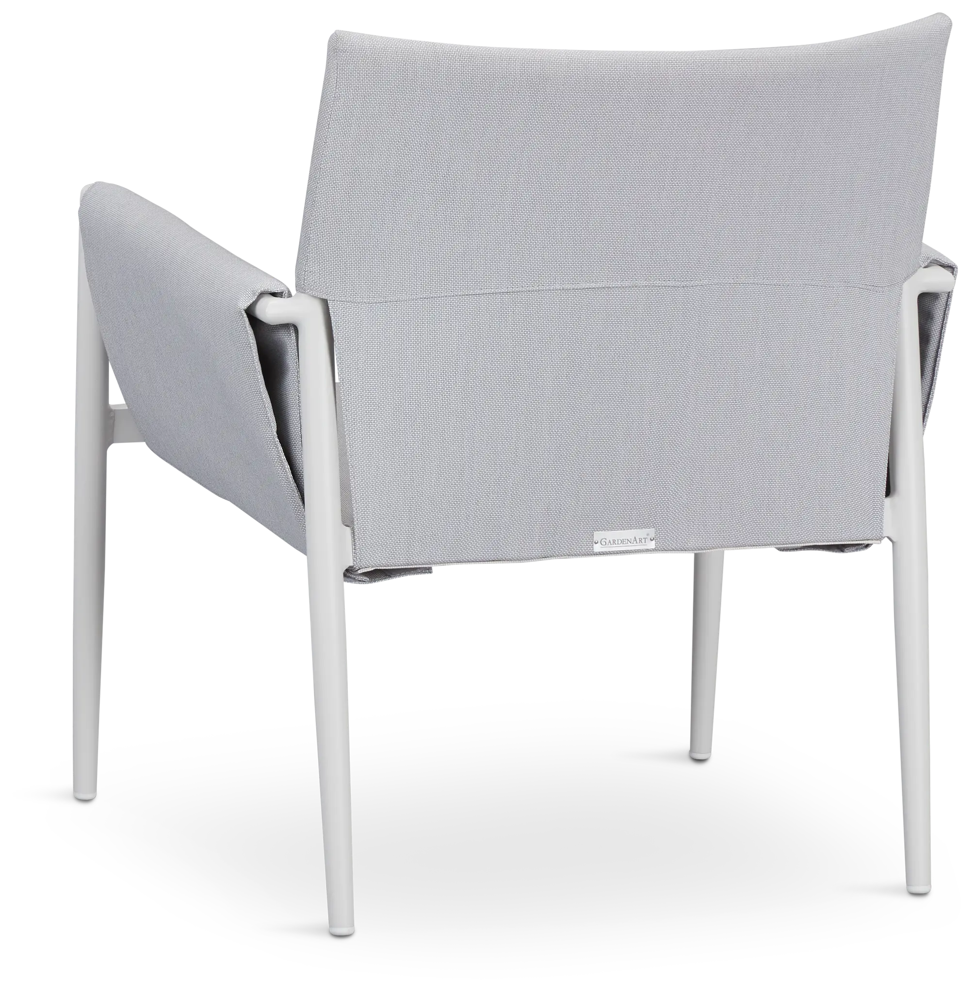 Barbados White Aluminum Sling Arm Chair Barbados White Aluminum Sling Arm Chair