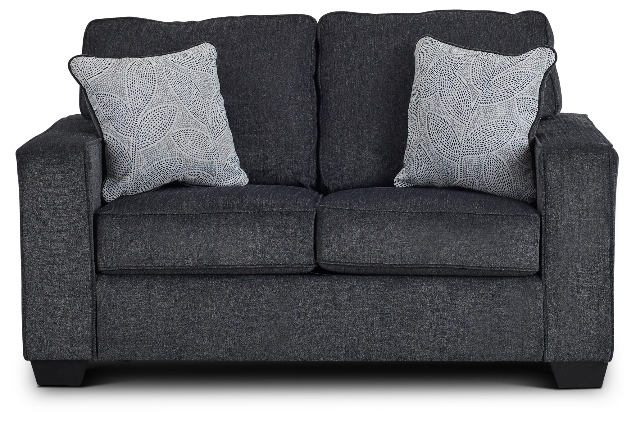 Altari Dark Gray Micro Loveseat