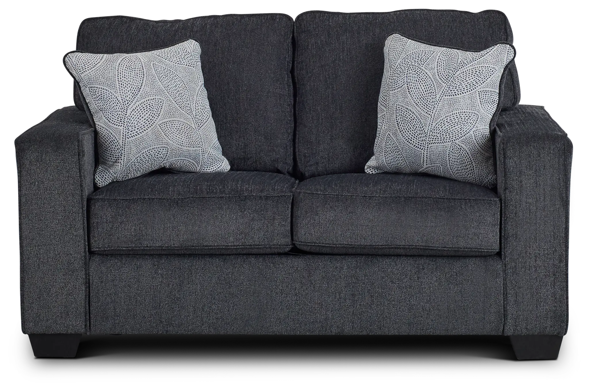Altari Dark Gray Micro Loveseat Altari Dark Gray Micro Loveseat