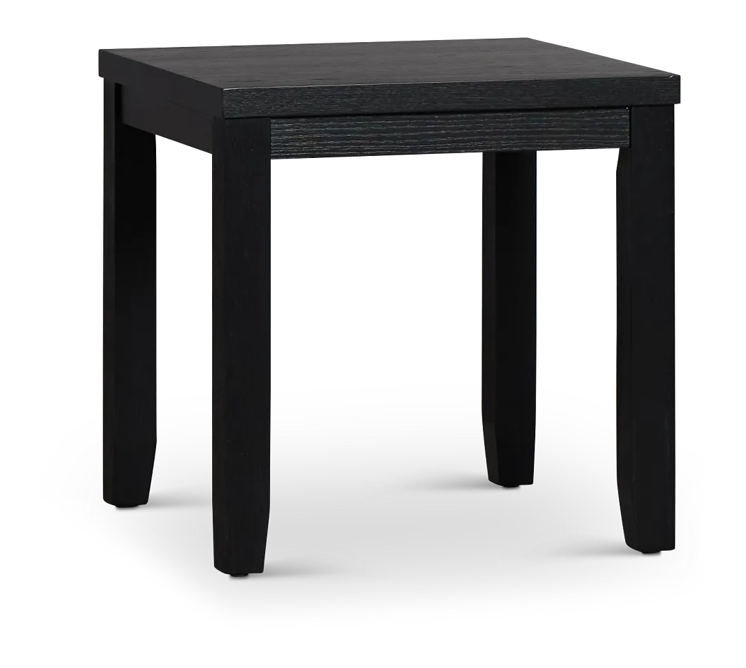 Alden Black Square End Table