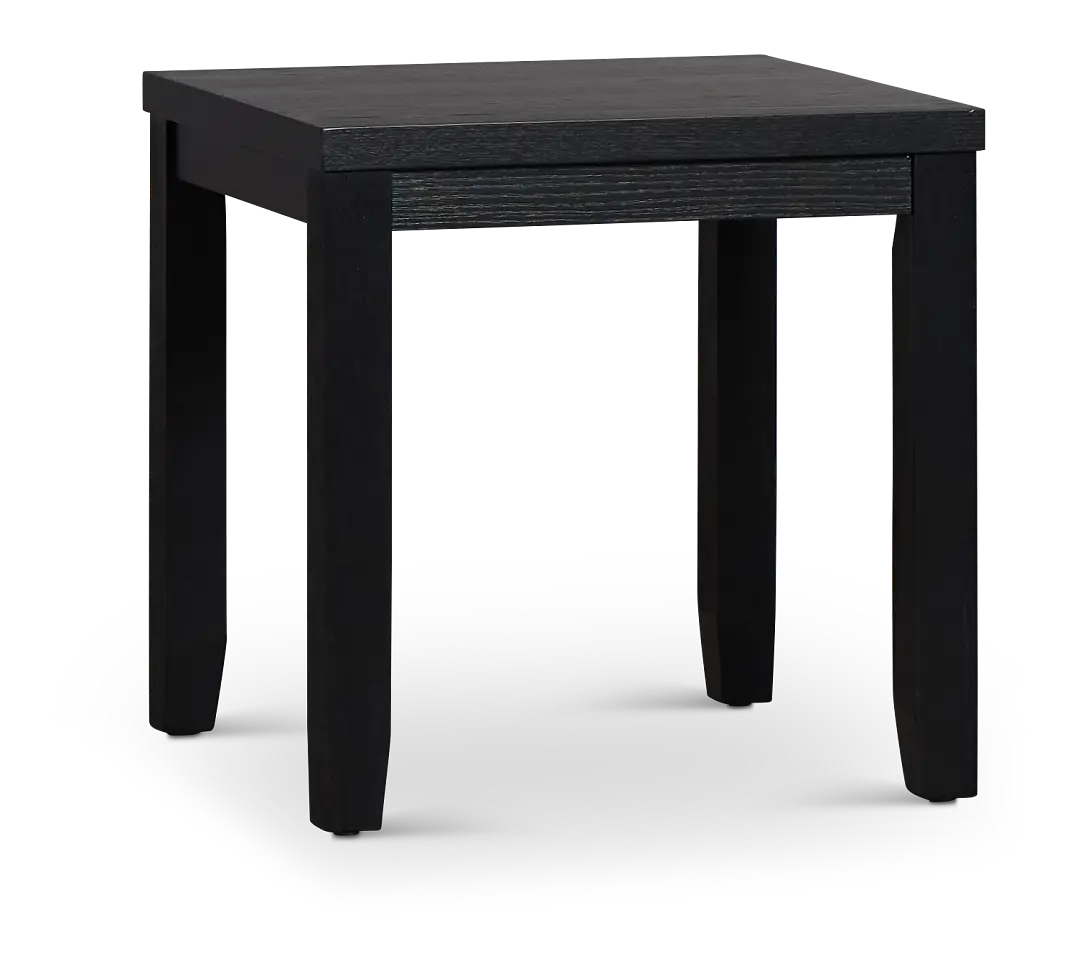 Alden Black Square End Table Alden Black Square End Table
