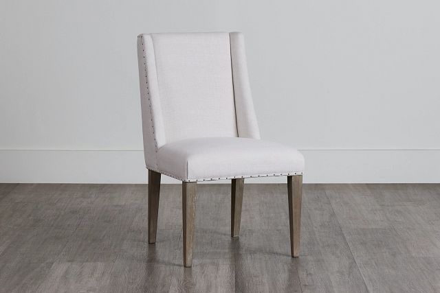 Berlin White Upholstered Arm Chair (0)