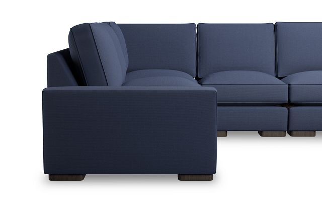 Edgewater Peyton Dark Blue Medium Two-arm Sectional