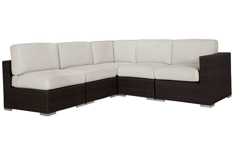 Fina WHITE 5-Piece Modular Sectional