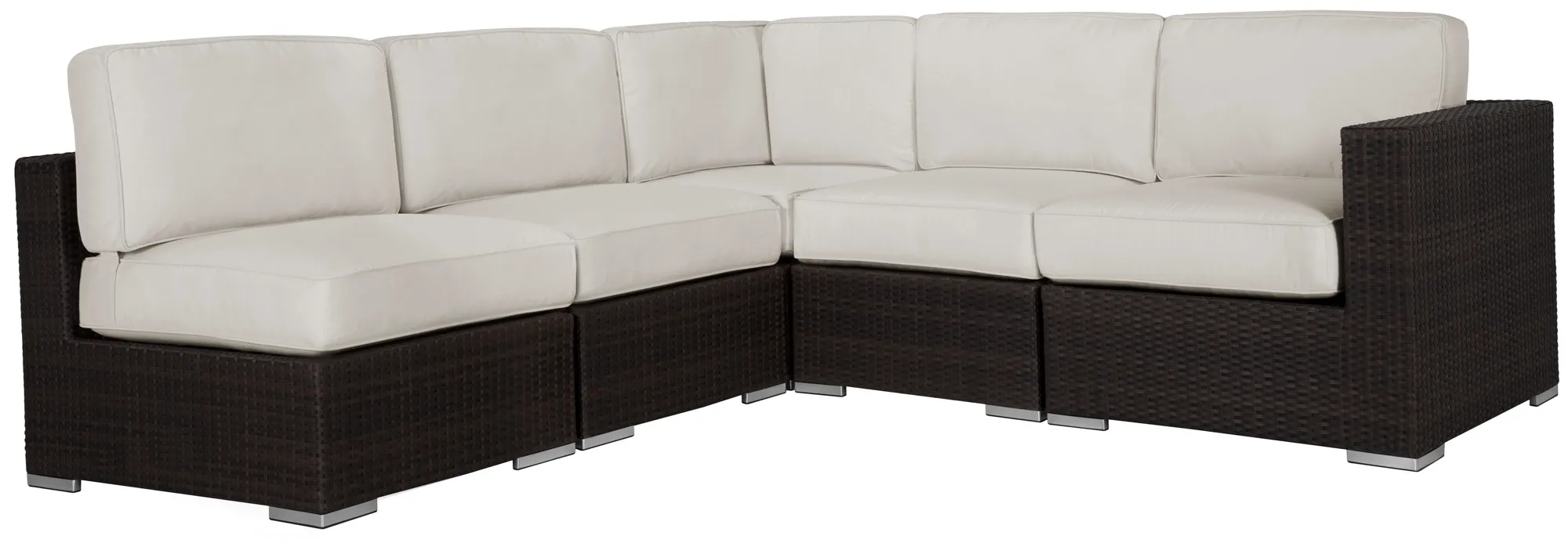 Fina White 5-piece Modular Sectional
