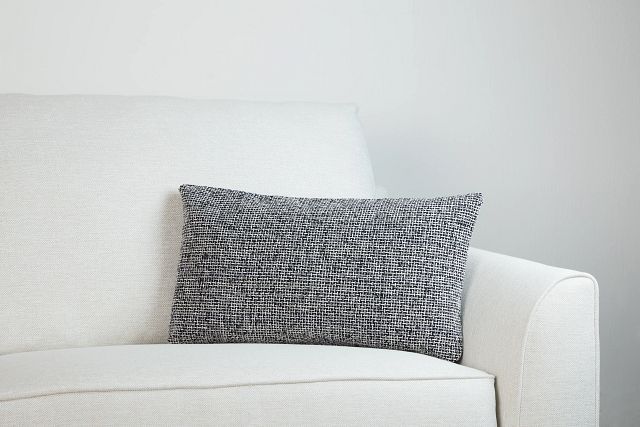 Sutton Black Lumbar Accent Pillow