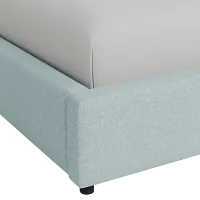 Grayton Elite Light Blue 44" Upholstered Platform Bed