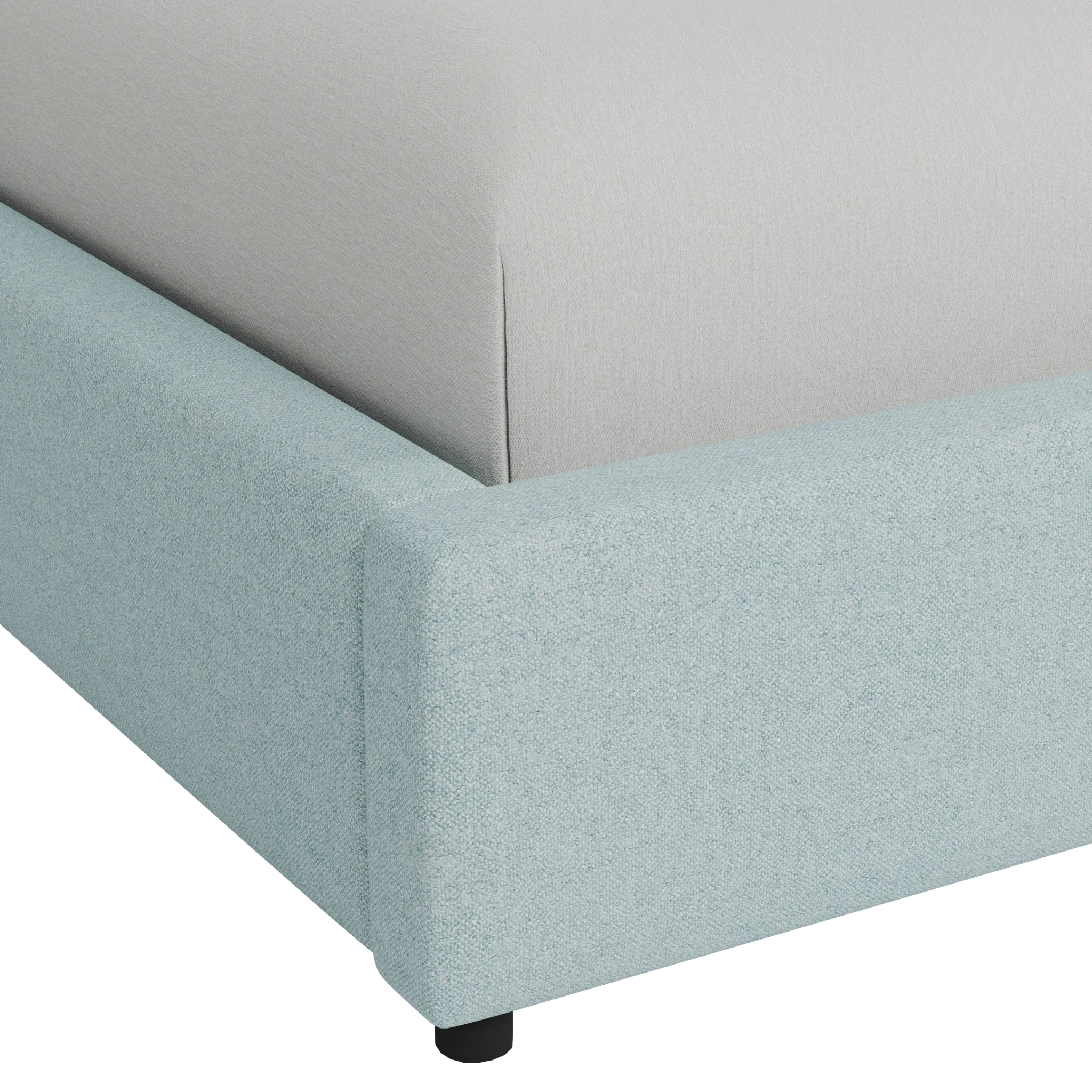 Grayton Elite Light Blue 44" Upholstered Platform Bed