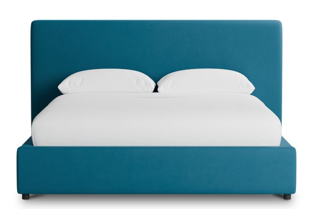 Grayton Joya Teal 44" Upholstered Platform Bed