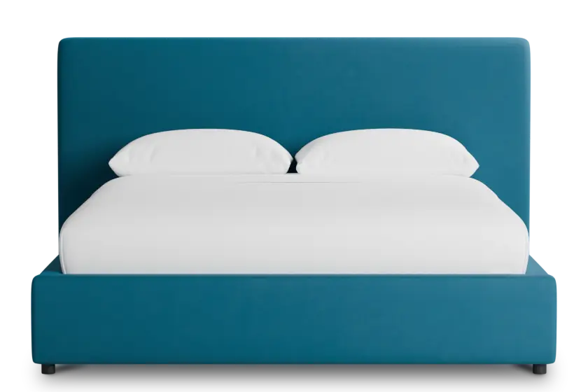 Grayton Joya Teal 44" Upholstered Platform Bed Grayton Joya Teal 44" Upholstered Platform Bed