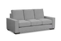 Edgewater Suave Gray 84" Sofa W/ 3 Cushions