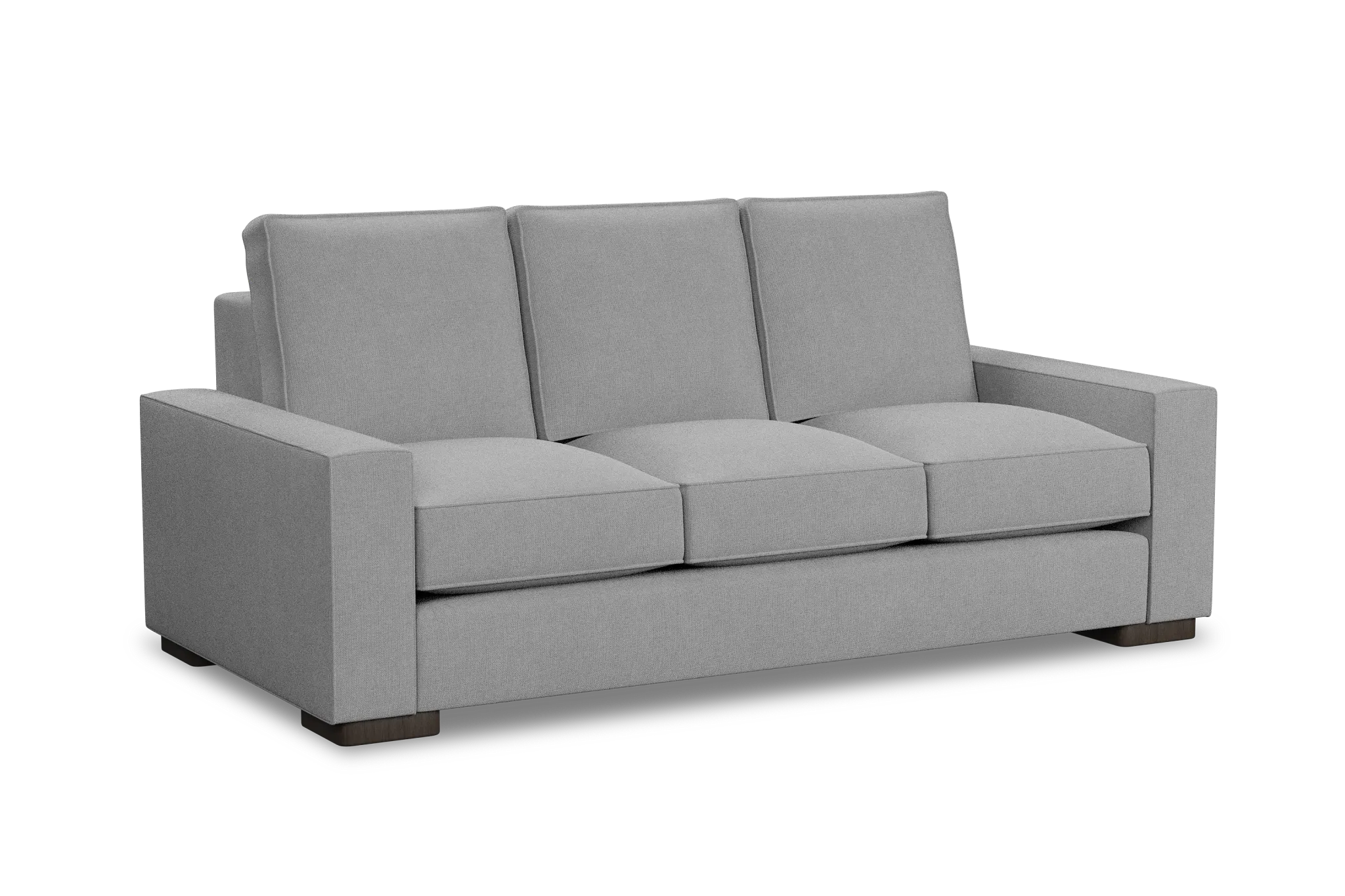 Edgewater Suave Gray 84" Sofa W/ 3 Cushions