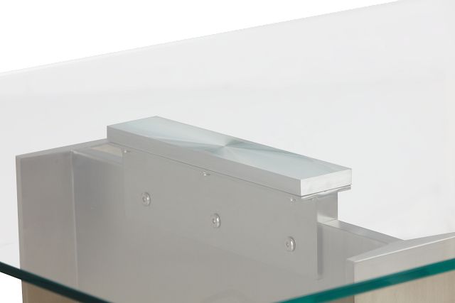 Omnia Glass 104" Rectangular Table