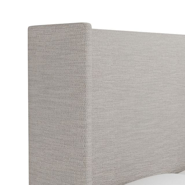 Captiva Maguire Pewter 60" Upholstered Shelter Bed