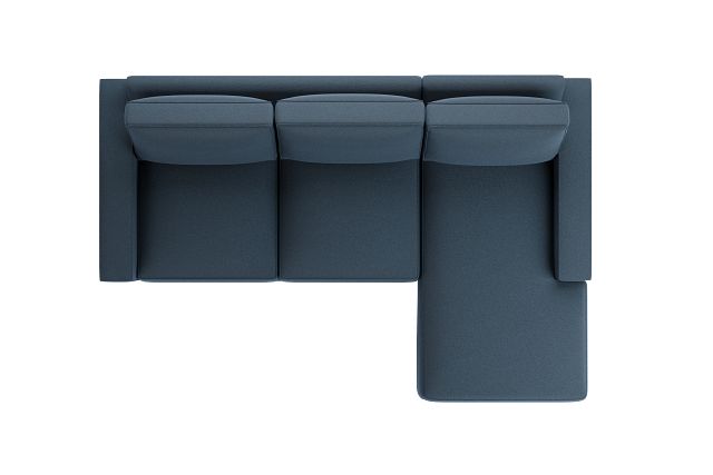 Edgewater Elite Blue Right Chaise Sectional