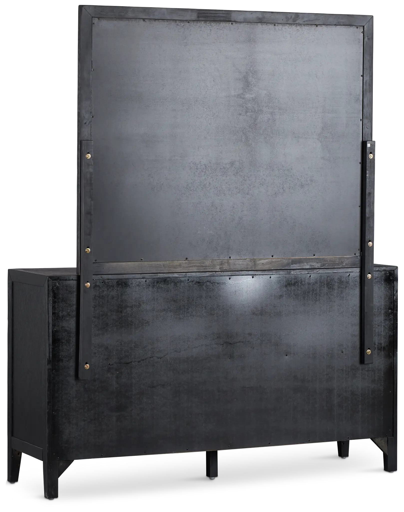 Alden Black Dresser & Mirror Alden Black Dresser & Mirror