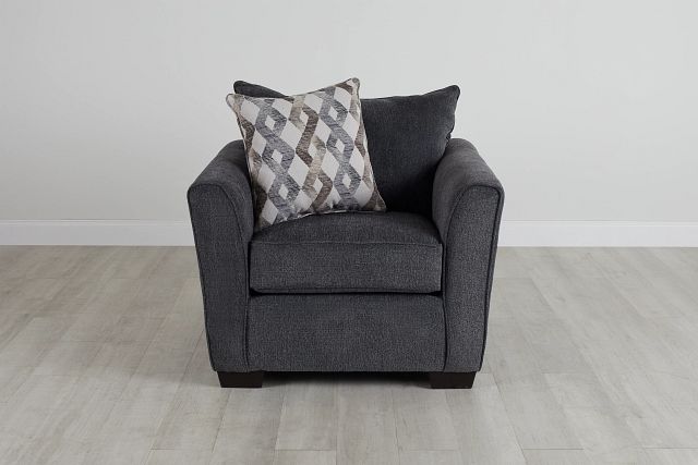 Myra Dark Gray Fabric Chair (0)