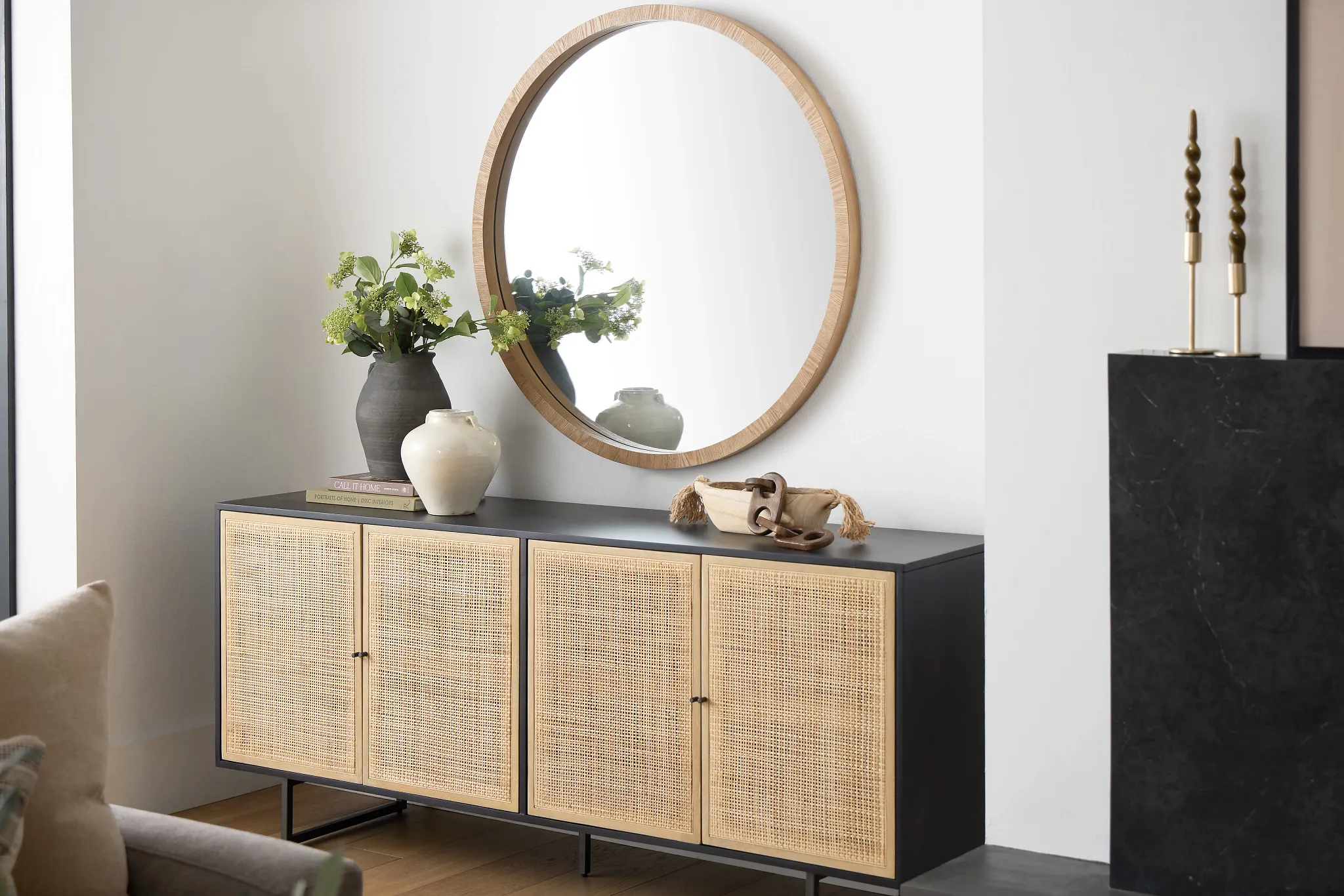 Malibu Black Credenza
