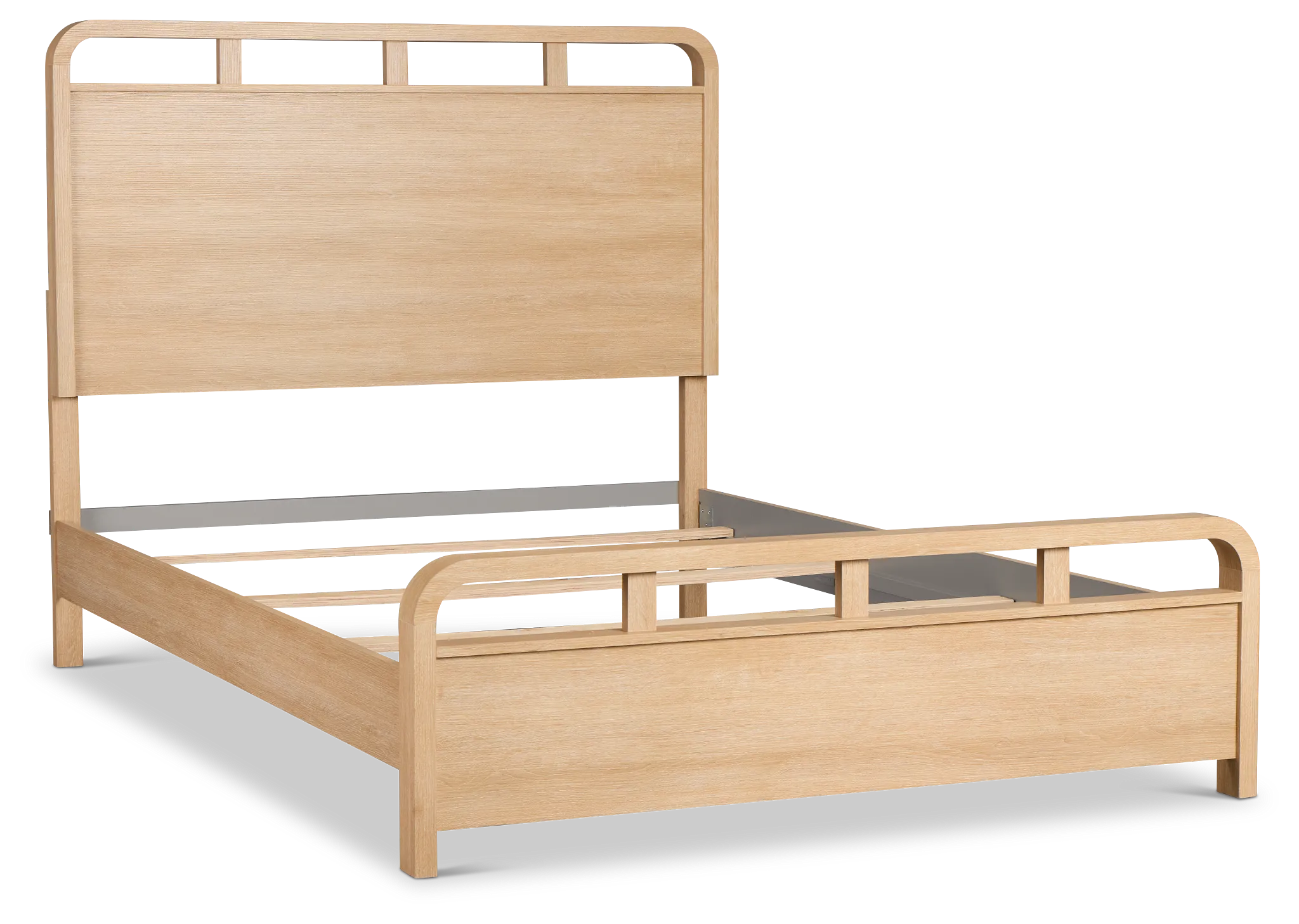 Lyndie Light Tone Panel Bed