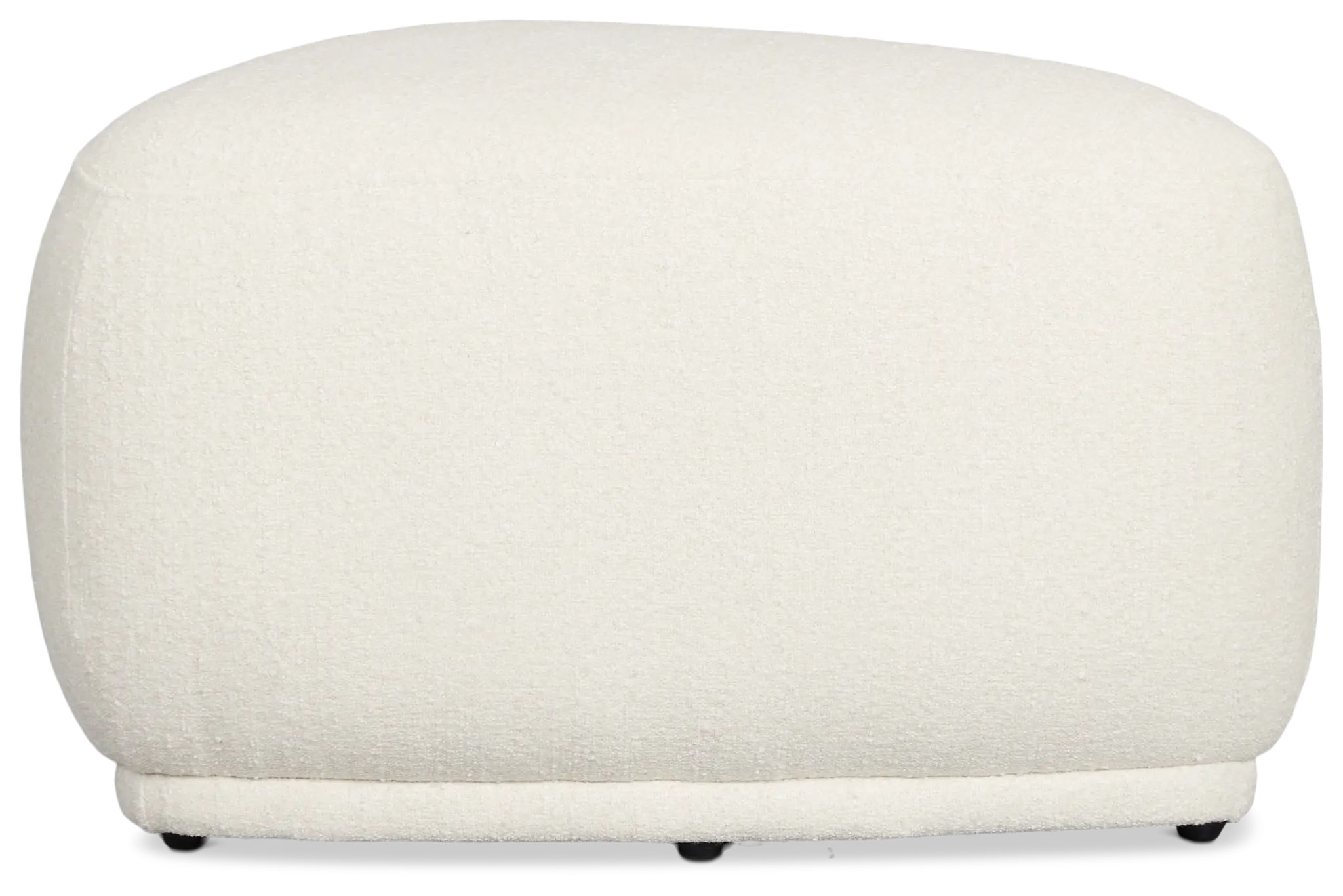 Jovi White Fabric Small Accent Ottoman Jovi White Fabric Small Accent Ottoman