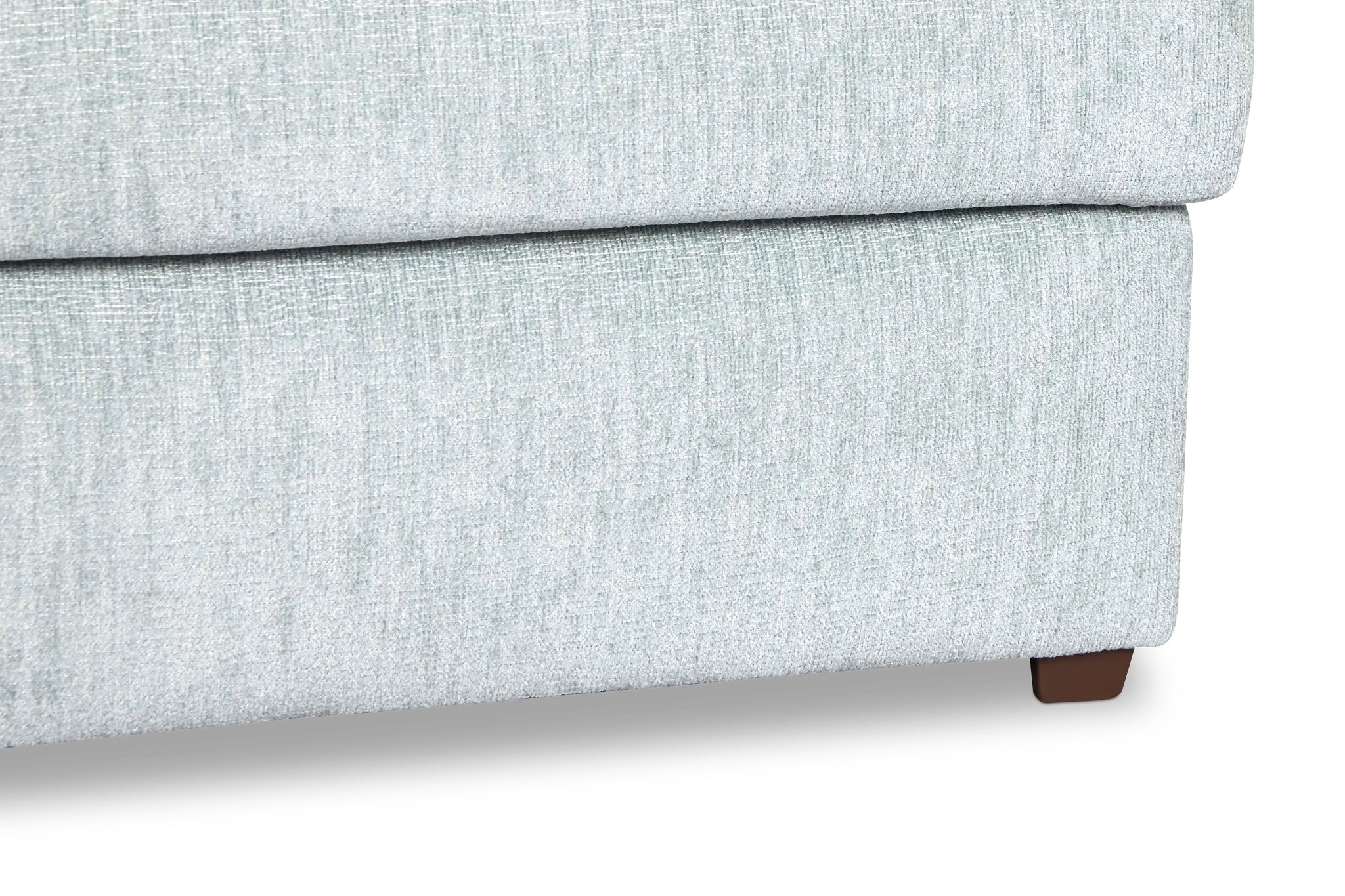 Shore Light Blue Fabric Ottoman Shore Light Blue Fabric Ottoman
