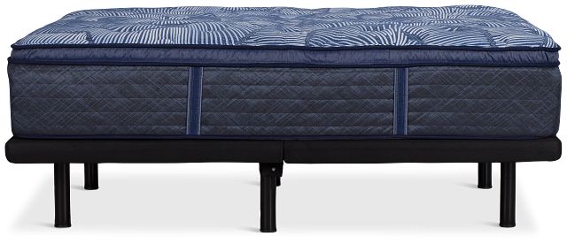 Serta Perfect Sleeper Cobalt Calm Plush Elite Adjustable Mattress Set