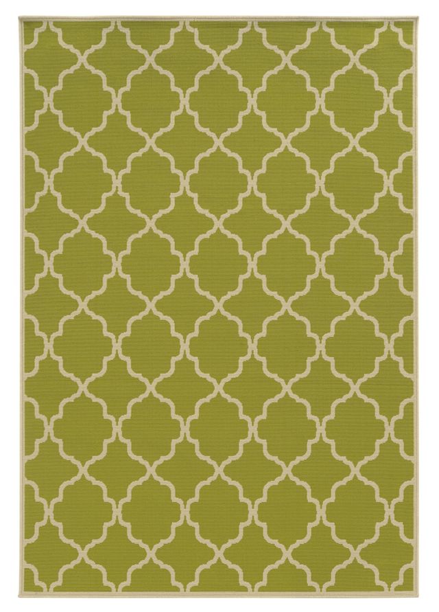 Rivy Green Indoor/outdoor 8x10 Area Rug