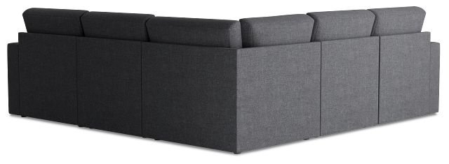Citymod Dark Gray Fabric Small Two-arm Sectional