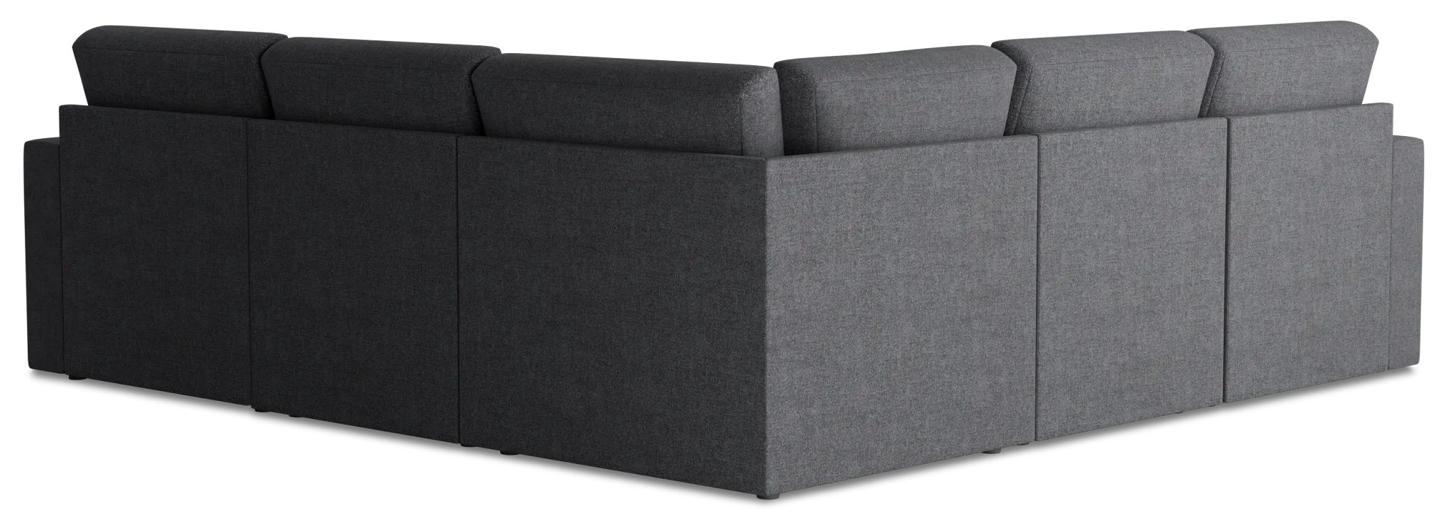 Citymod Dark Gray Fabric Small Two-arm Sectional
