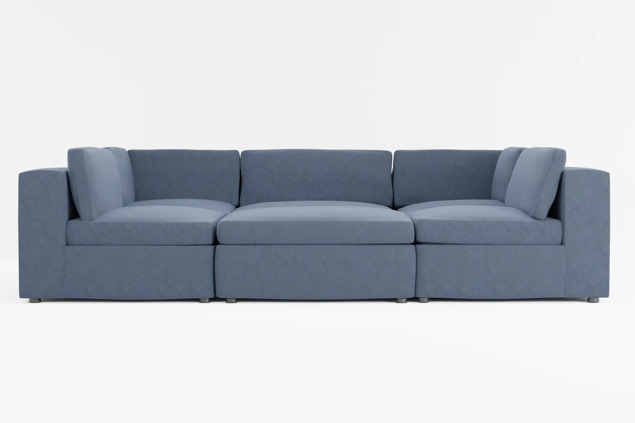 Destin Maguire Blue Fabric 6-piece Pit Sectional Destin Maguire Blue Fabric 6-piece Pit Sectional