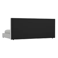 Grayton Peyton White 54" Upholstered Platform Bed