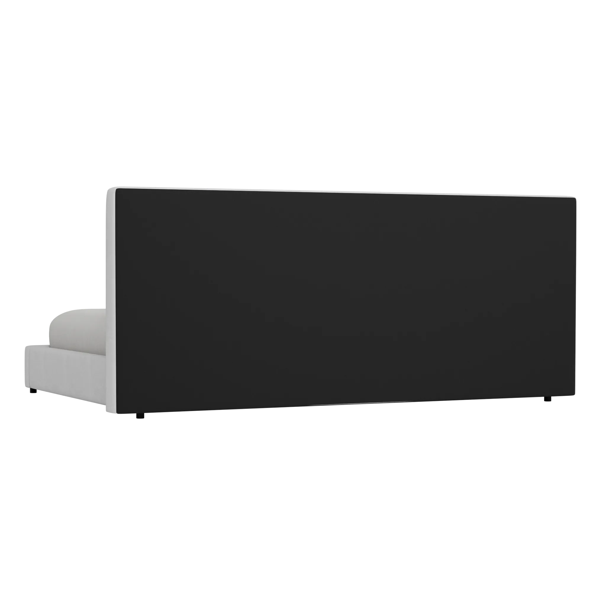 Grayton Peyton White 54" Upholstered Platform Bed