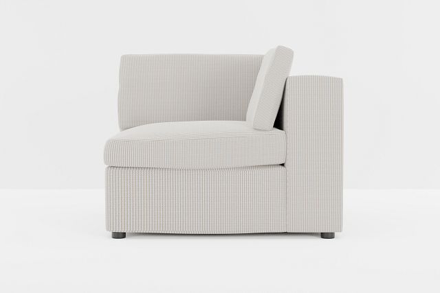 Destin Lucy Light Beige Fabric Corner Chair