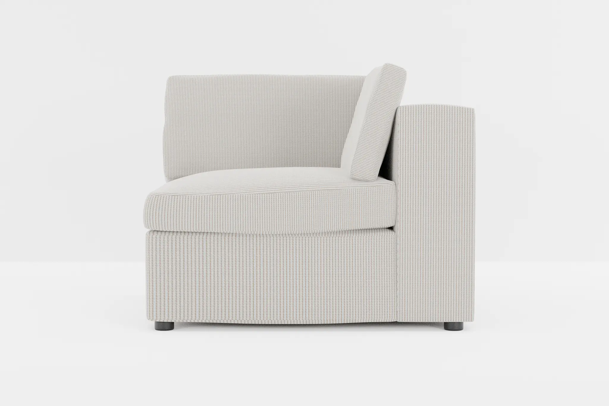 Destin Lucy Light Beige Fabric Corner Chair Destin Lucy Light Beige Fabric Corner Chair