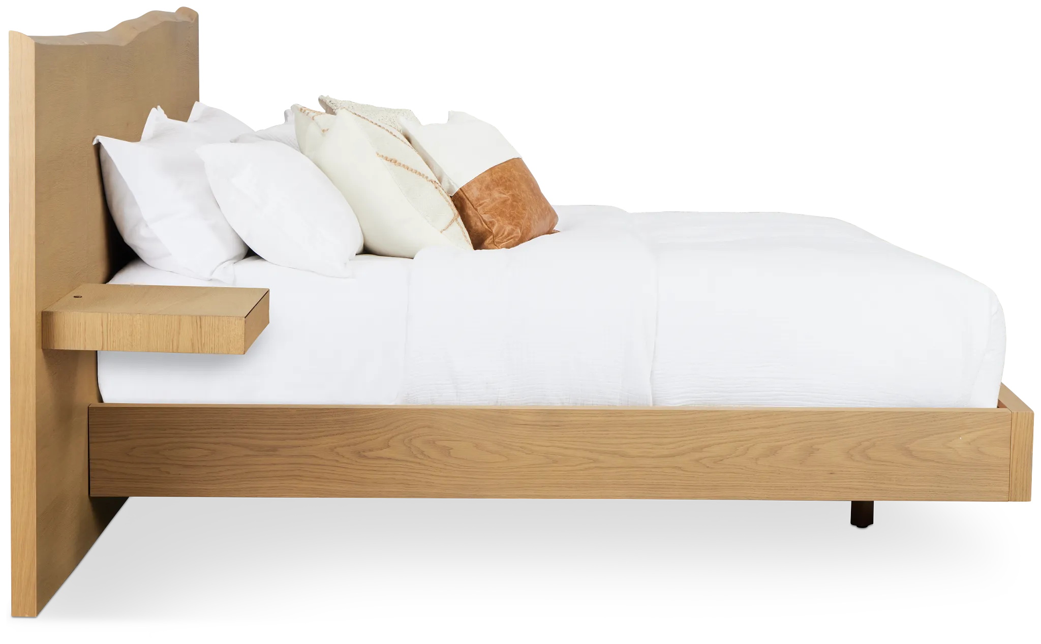 Haven Light Tone Spread Bed W/ Two Nightstands