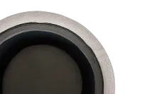 Kristen Light Gray Small Storage Accent Ottoman