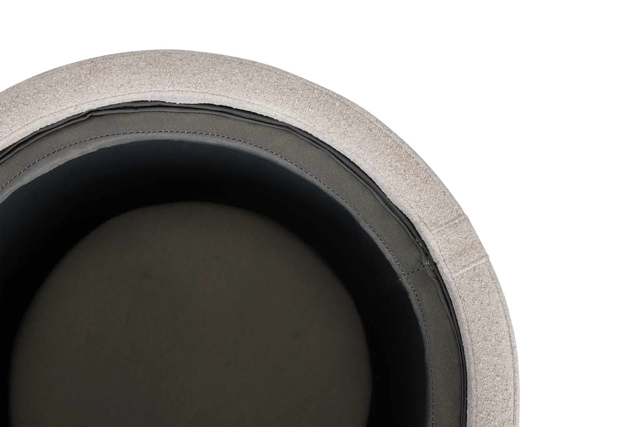 Kristen Light Gray Small Storage Accent Ottoman