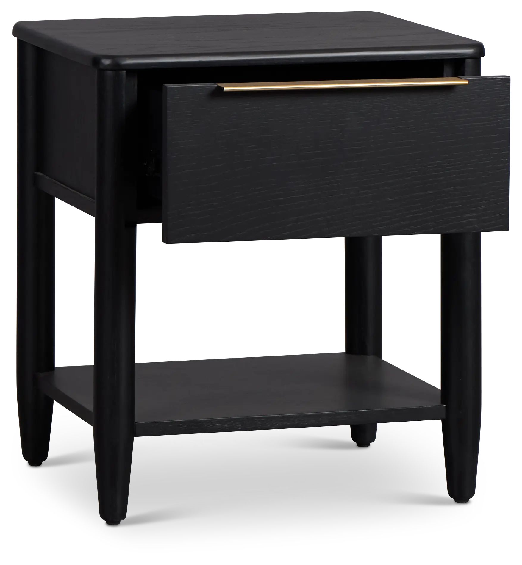 Stockton Black Small Drawer Nightstand Stockton Black Small Drawer Nightstand
