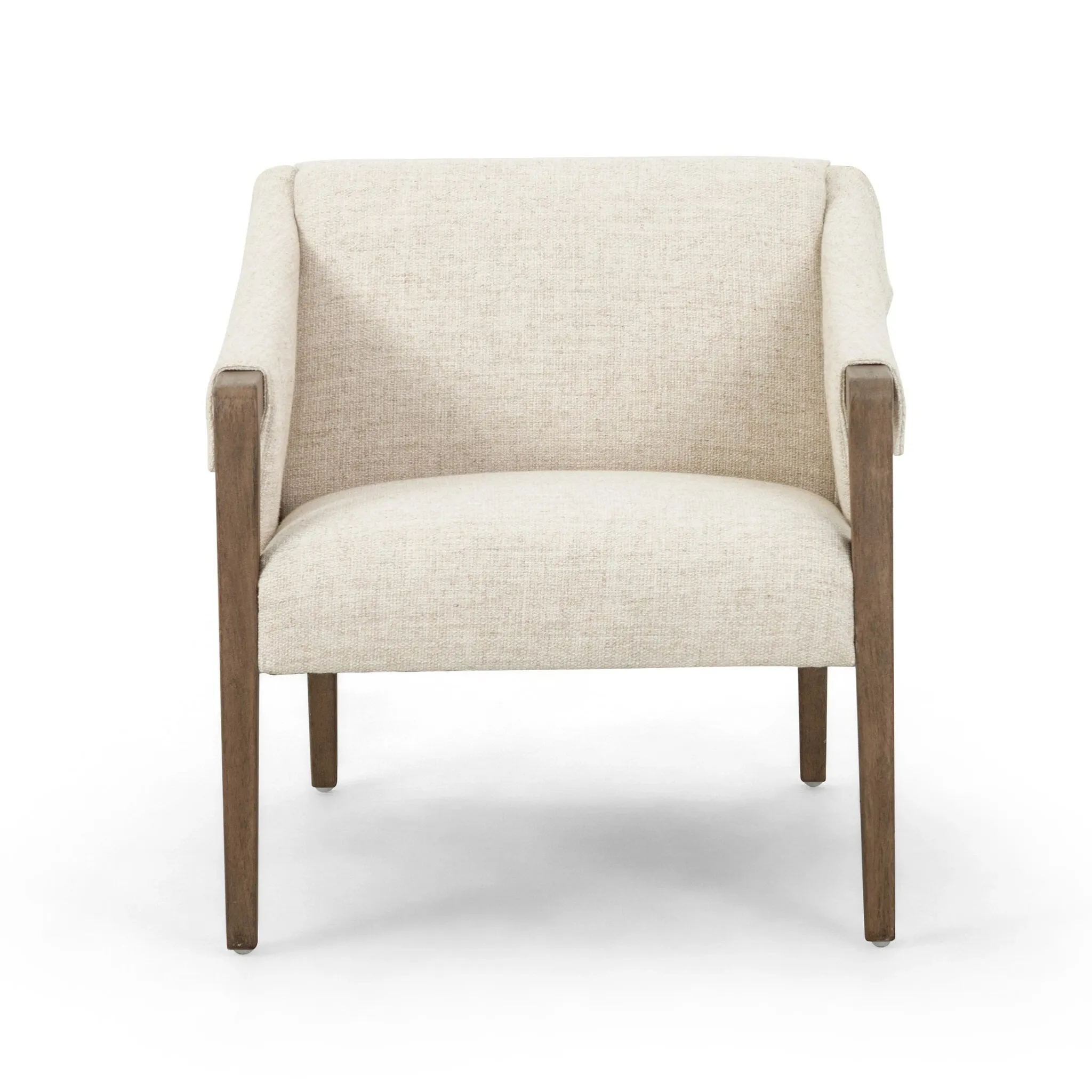 Beckner Light Beige Fabric Accent Chair