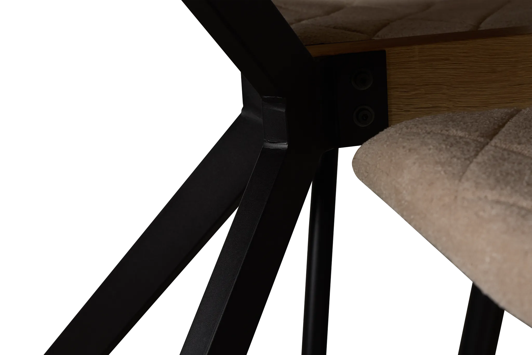 Lynden Light Tone Rect Table With 4 Beige Upholstered Side Chairs