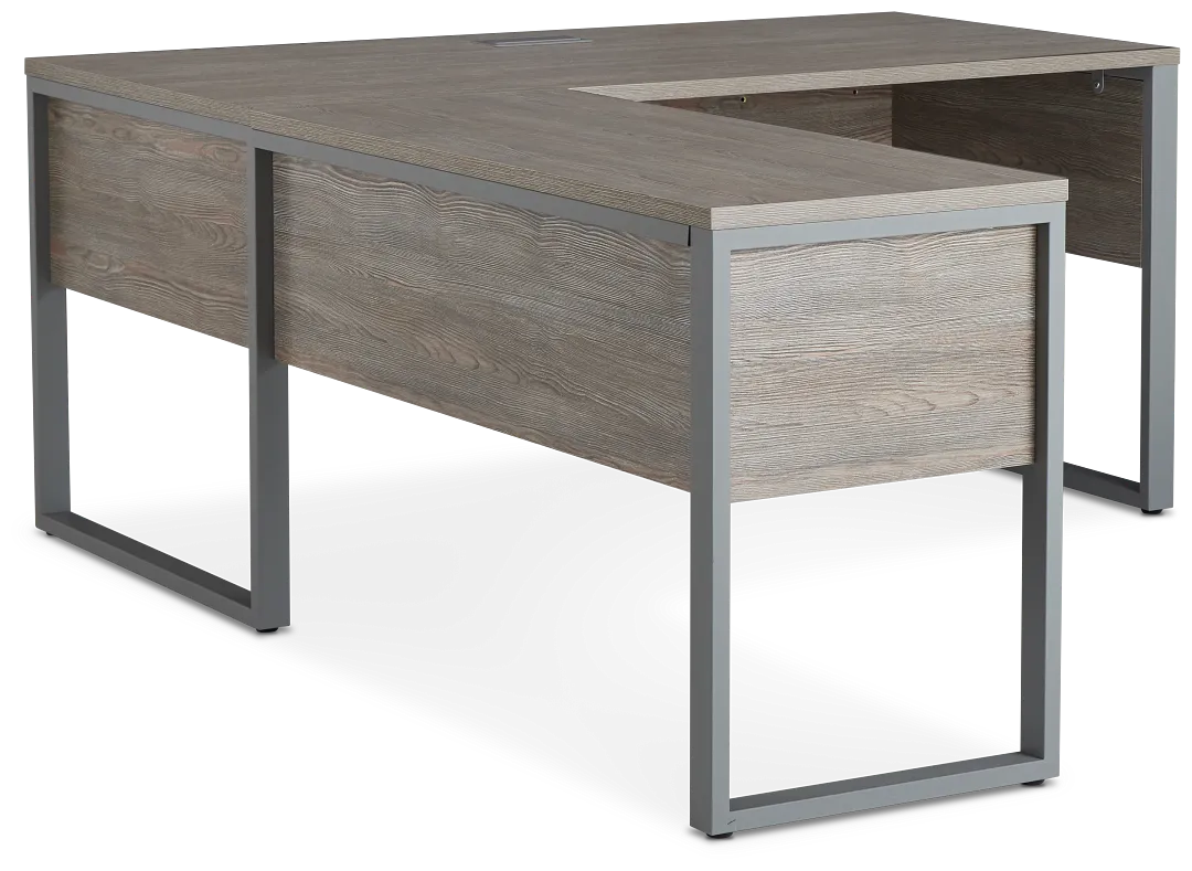 Clark Gray 47" Return Desk