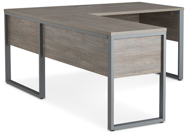 Clark Gray 47" Return Desk