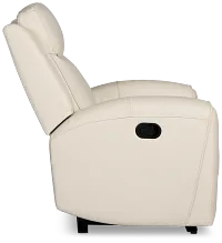 Walker Ivory Lthr/vinyl Recliner