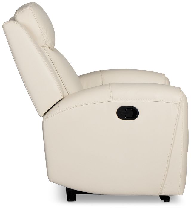 Walker Ivory Lthr/vinyl Recliner