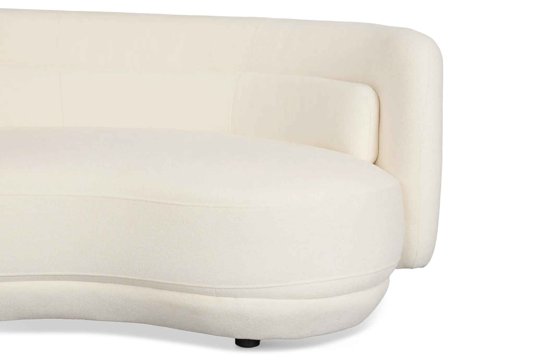 Presley White Fabric 3-piece Modular Sectional