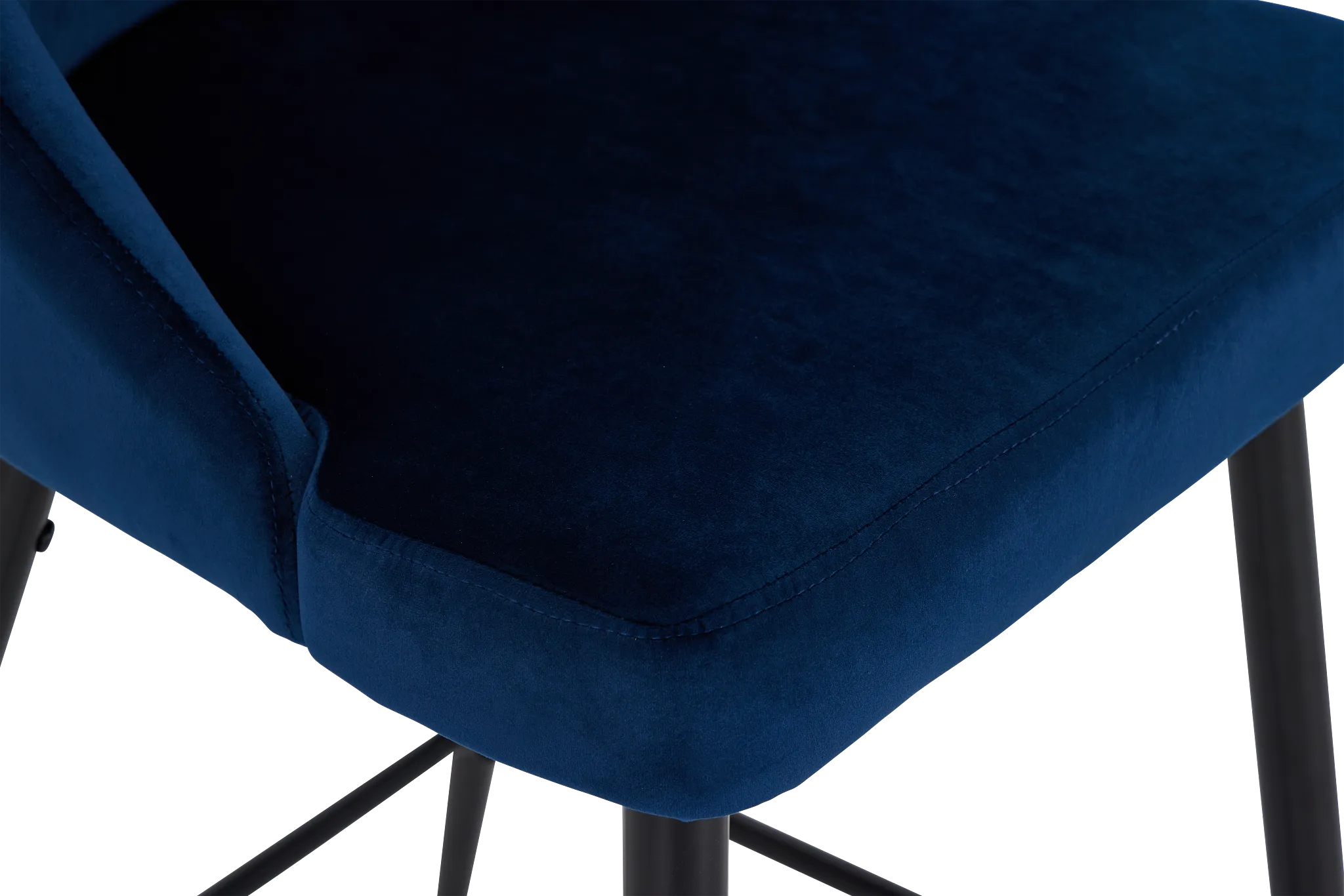 Cameo Dark Blue 27" Upholstered Barstool