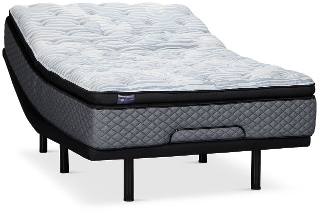 Kevin Charles By Sealy Signature Ultra Plush Deluxe Adjustable Mattress Set