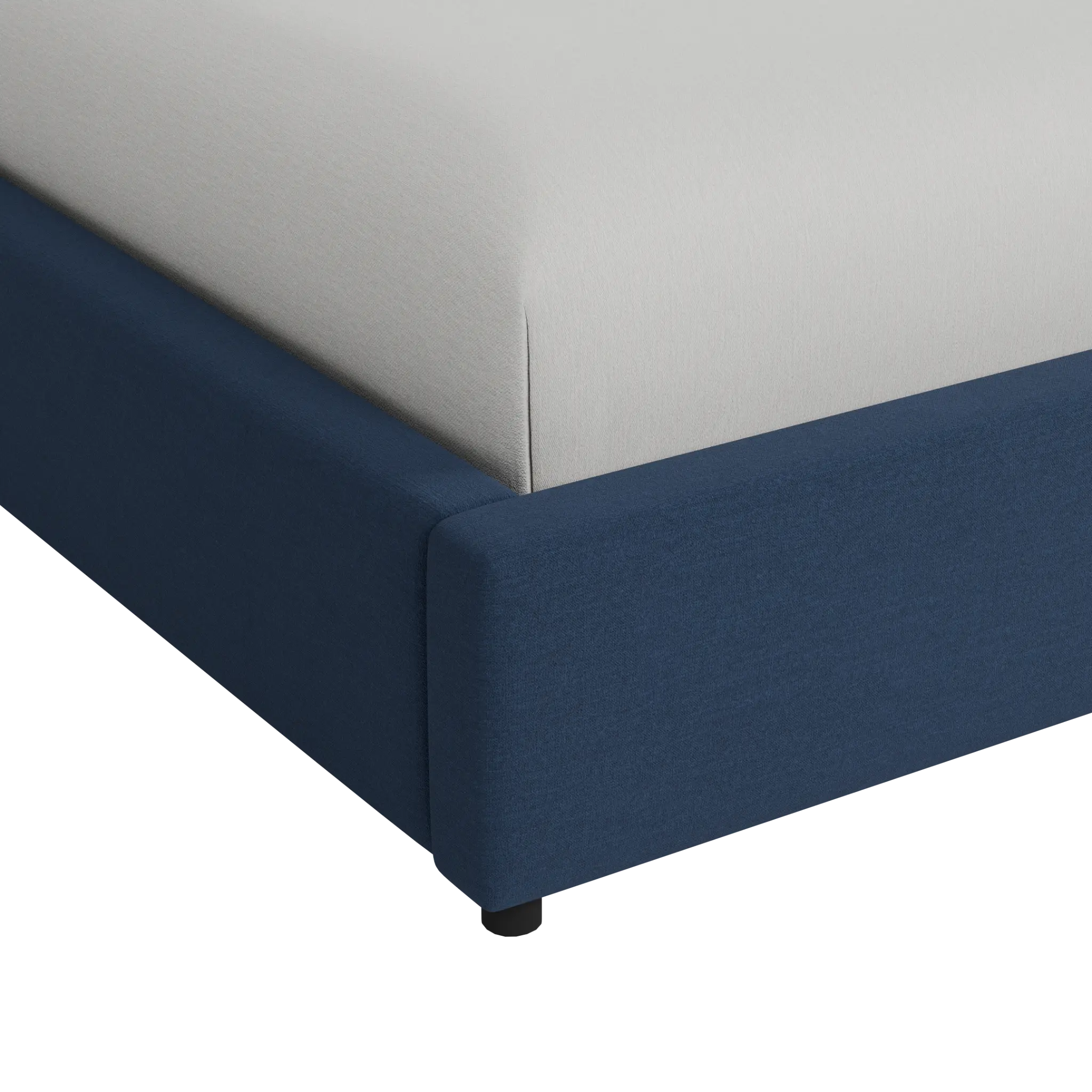 Grayton Peyton Dark Blue 54" Upholstered Platform Bed Grayton Peyton Dark Blue 54" Upholstered Platform Bed