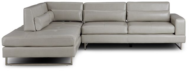 Alec Light Gray Micro Left Chaise Sectional (4)